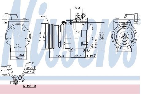 Компрессор кондиционера NISSENS 890234