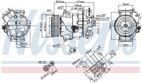 Компрессор кондиционера NISSENS 890263