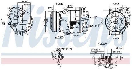 Компрессор кондиционера NISSENS 890266