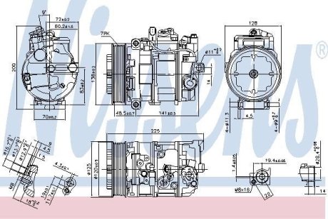 Компрессор кондиционера NISSENS 890294