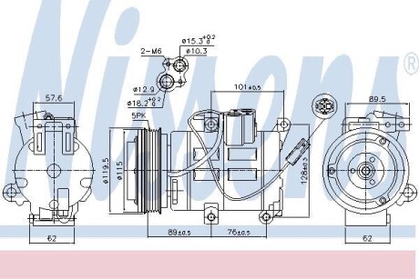 Компрессор кондиционера First Fit NISSENS 890315