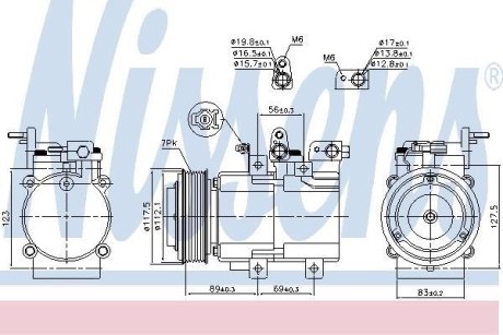 Компрессор кондиционера First Fit NISSENS 890395