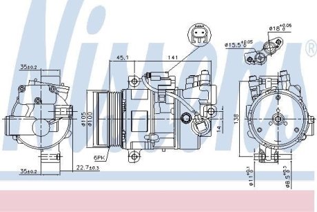 Компрессор кондиционера First Fit NISSENS 89043