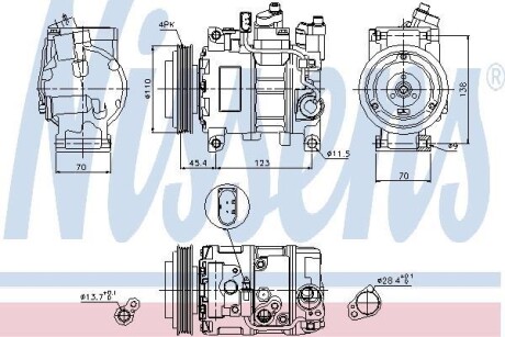 Компрессор кондиционера First Fit NISSENS 89049