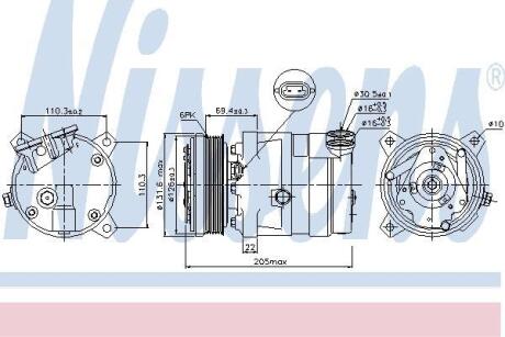 Компресор кондиціонера First Fit NISSENS 89058
