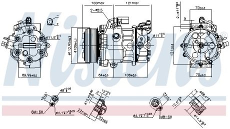 Компрессор кондиционера NISSENS 890659