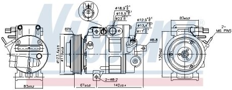 Компрессор кондиционера First Fit NISSENS 890685