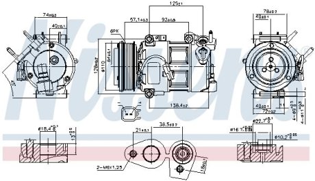 Компрессор кондиционера First Fit NISSENS 890693