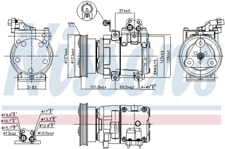 Компресор кондиціонера NISSENS 890737