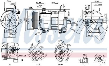 Компрессор кондиционера NISSENS 890758