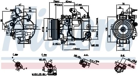 Компрессор кондиционера First Fit NISSENS 890816