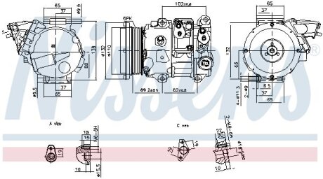 Компресор кондиціонера NISSENS 890876