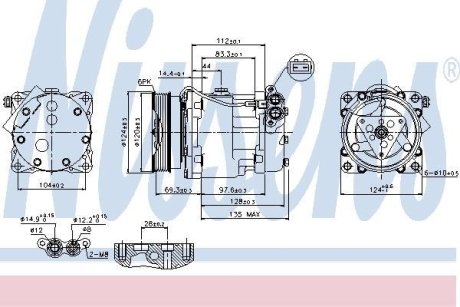 Компресор кондиціонера NISSENS 89203