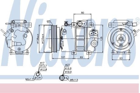 Компрессор кондиционера First Fit NISSENS 89298