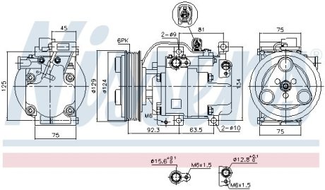 Компрессор кондиционера NISSENS 89311