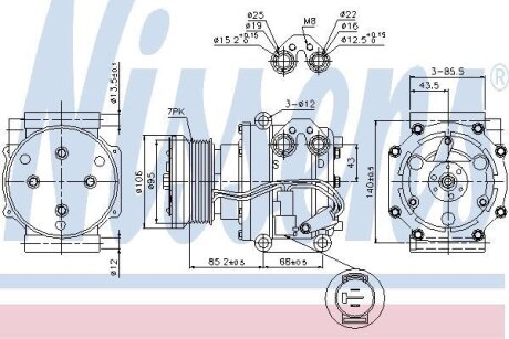Компресор кондиціонера NISSENS 89331