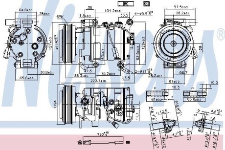 Компресор кондиціонера NISSENS 89351