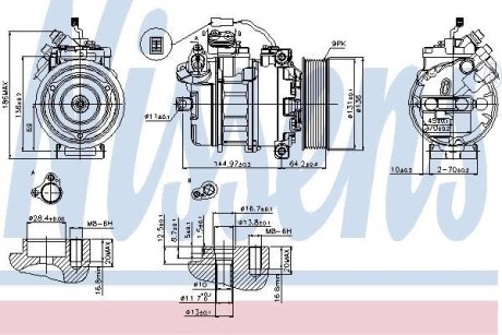 Компрессор кондиционера NISSENS 89371