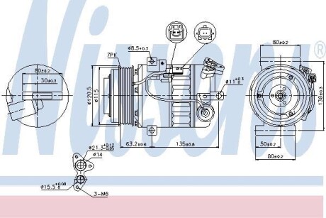 Компресор кондиціонера NISSENS 89392