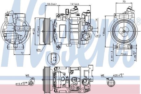 Компресор кондиціонера First Fit NISSENS 89415