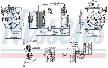 Компрессор кондиционера NISSENS 89571