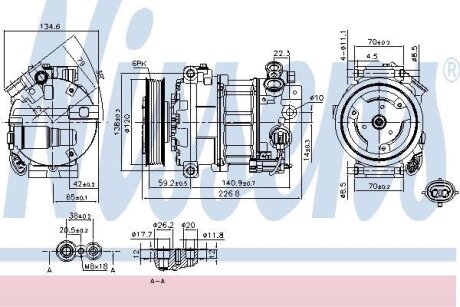 Компресор кондиціонера NISSENS 89584