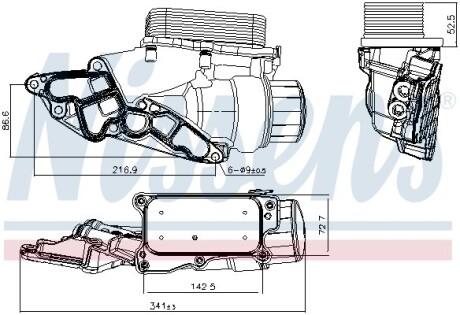 Масляний радіатор NISSENS 90933