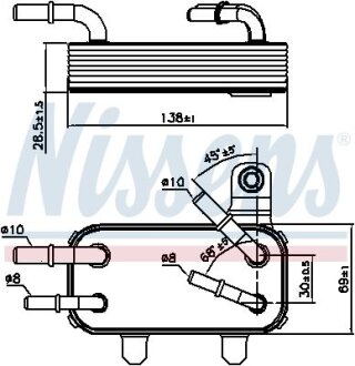 Охолоджувач мастила NISSENS 90951