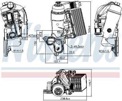 Охолоджувач мастила NISSENS 90953
