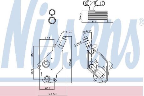 Радіатор оливний First Fit NISSENS 90965