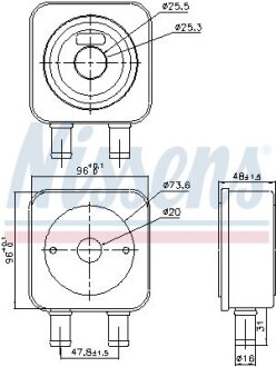 Охолоджувач мастила NISSENS 91107