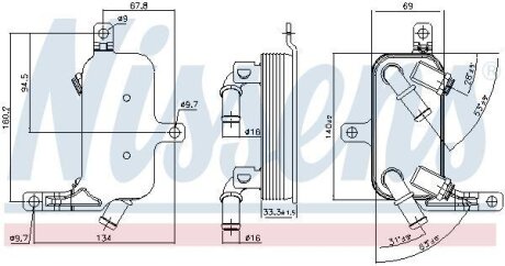 Охолоджувач мастила NISSENS 91109