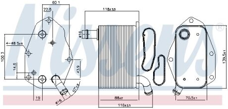 Охолоджувач мастила NISSENS 91159