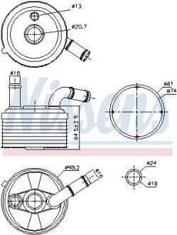 Охолоджувач мастила NISSENS 91185