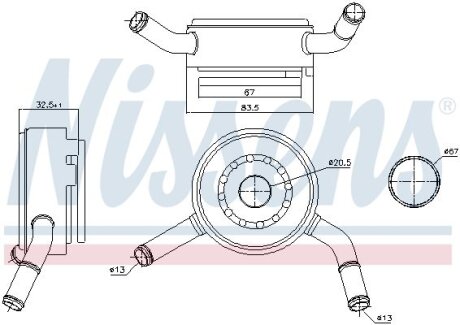 Охолоджувач мастила NISSENS 91192
