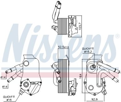 Охолоджувач мастила NISSENS 91224