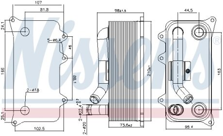 Охолоджувач мастила NISSENS 91273