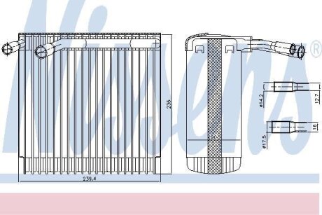 Випаровувач кондиціонера NISSENS 92129