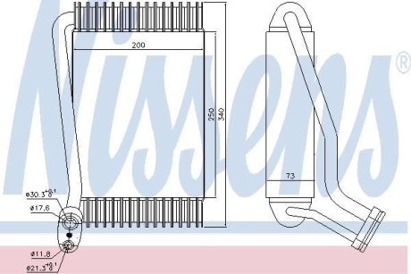 Испаритель кондиционера NISSENS 92143