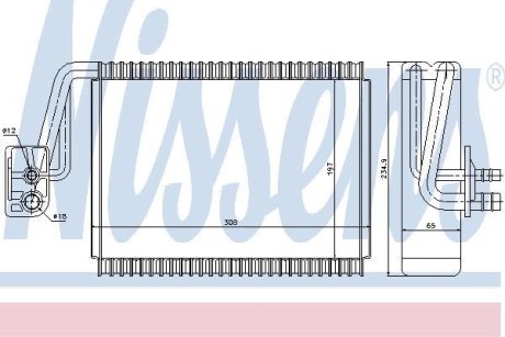 Испаритель кондиционера NISSENS 92174