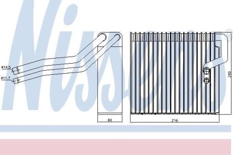 Испаритель кондиционера NISSENS 92184