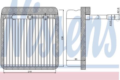 Випаровувач кондиціонера NISSENS 92193