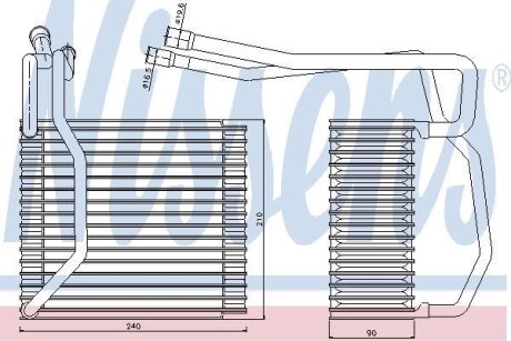 Випаровувач кондиціонера NISSENS 92194