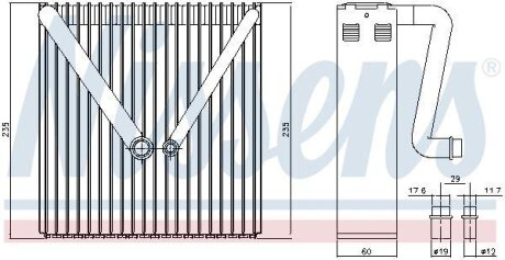 Випаровувач кондиціонера NISSENS 92234
