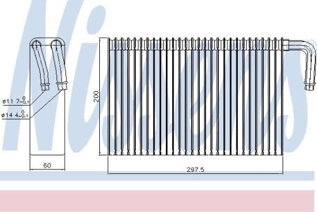 Випаровувач кондиціонера NISSENS 92298