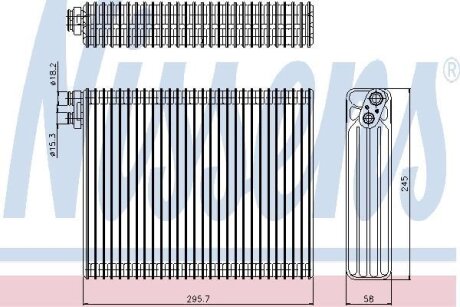Випаровувач кондиціонера NISSENS 92299