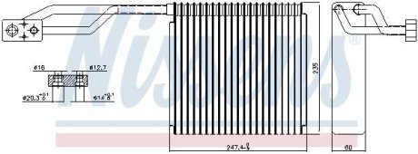 Испаритель кондиционера NISSENS 92326