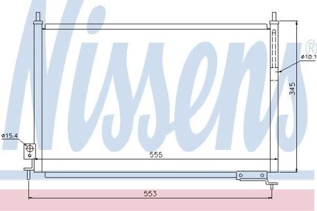 Радіатор кондиціонера NISSENS 940008
