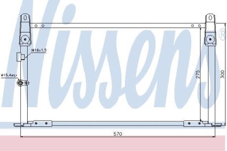 Радіатор кондиціонера NISSENS 940018