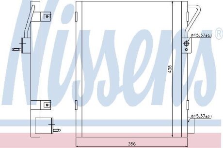 Радіатор кондиціонера NISSENS 940019